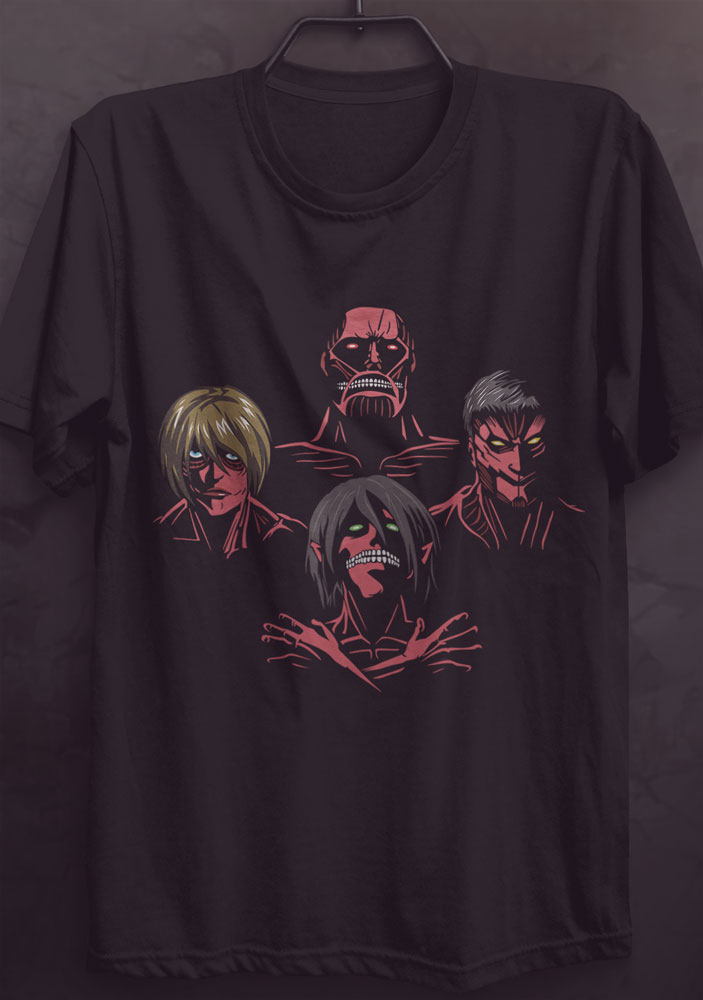 Camiseta Camisa Personalizada Anime Ataque dos Titãs 01