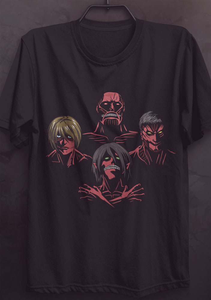 Camiseta Camisa Personalizada Anime Ataque dos Titãs 03