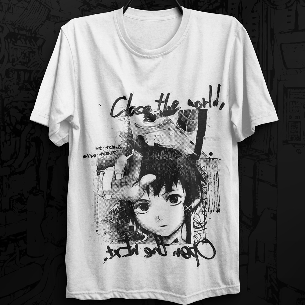 Camiseta Serial Experiments Lain - Close The World